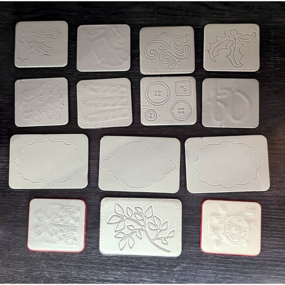 Lot Of 14 Christmas Sizzix Die Tree Xmas ScrappyCat Phrase Joy - NEXT DAY SHIP - Picture 7 of 8